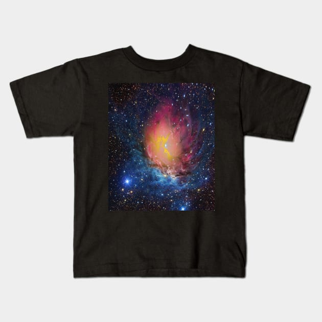 Galactic flower by Blacklinesw9 Kids T-Shirt by Blacklinesw9